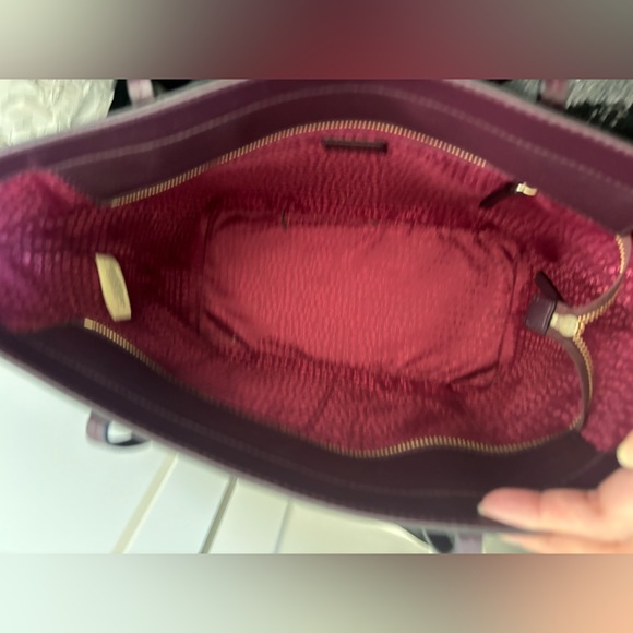 Kate Spade Leather Tote & Wristlet Set - Burgundy/wine - Picture 5 of 9